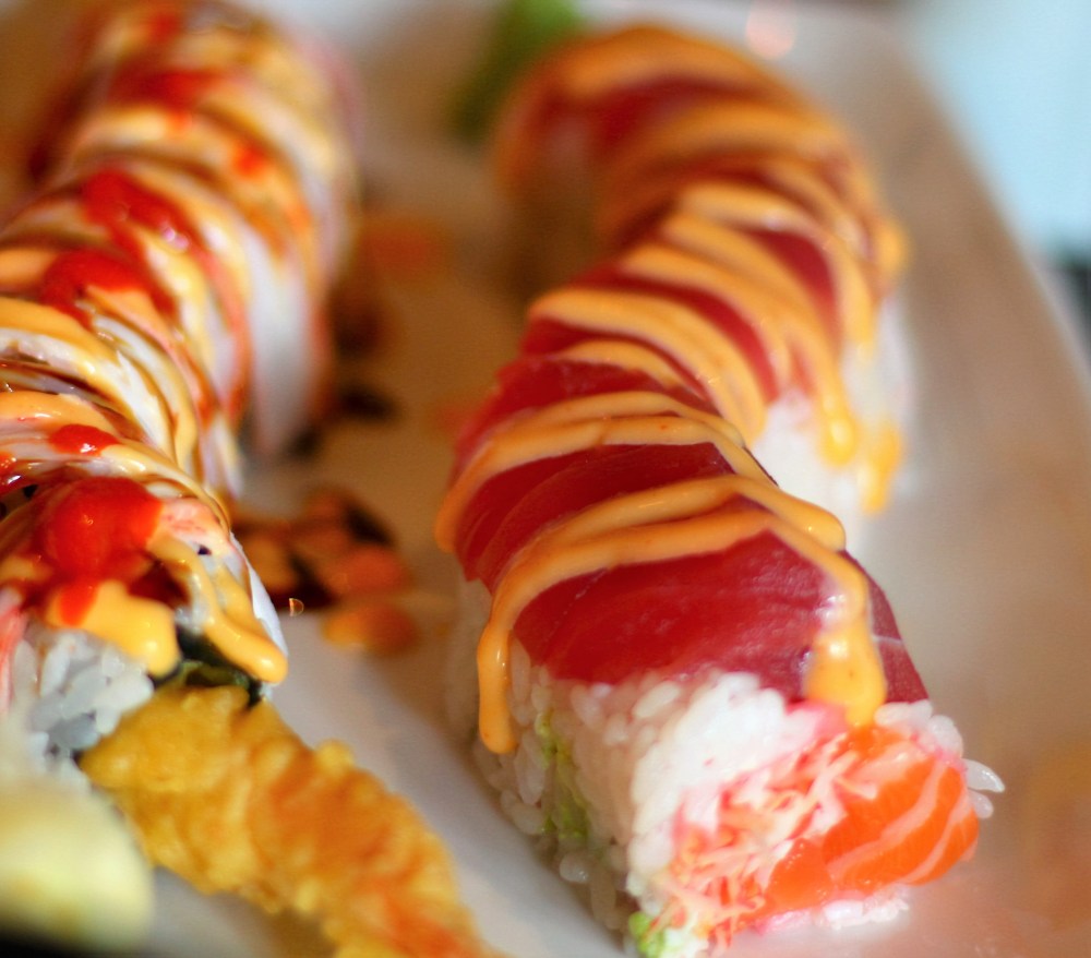 sunny roll, charming roll, sushi, tempura, foodie, black ship, little katana, downtown dallas, omni